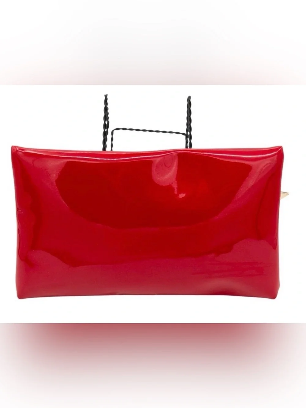Dior Beauty✨❤️💛⭐️GWP Red Patent Cosmetic Pouch with Embossed Logo